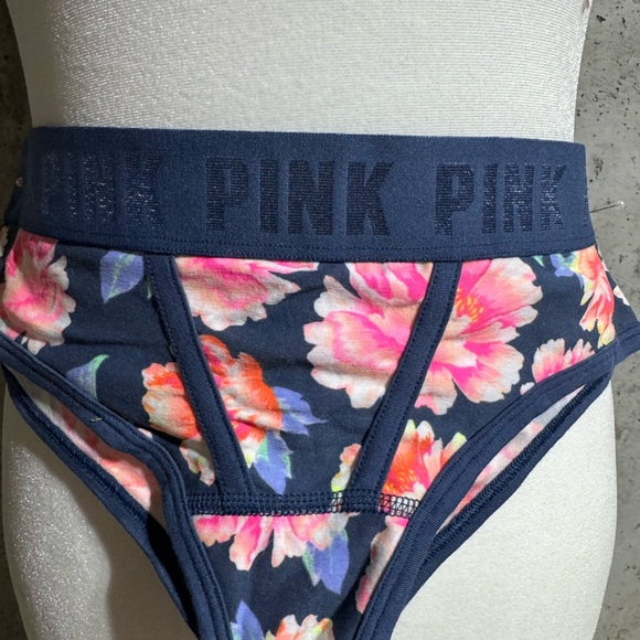 NWT PINK Victoria's Secret Floral bralette and underwear set size medium - Picture 3 of 9